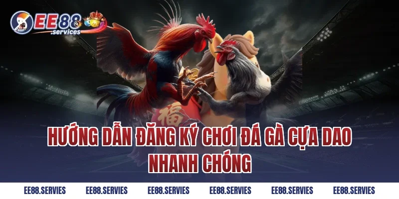 Hướng dẫn đăng ký chơi Đá Gà Cựa Dao nhanh chóng