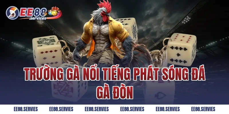 Trường gà nổi tiếng phát sóng Đá Gà Đòn